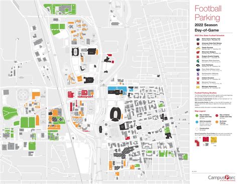 osu parking pass|ohio state football parking map.